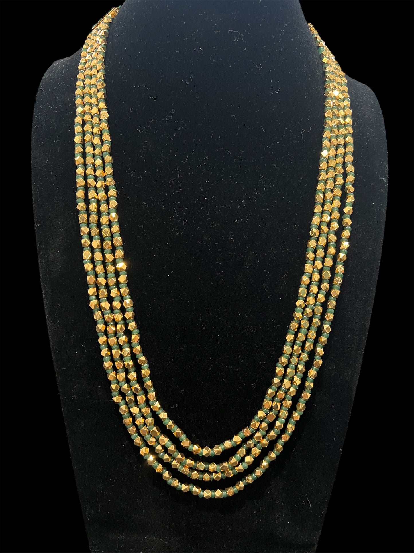 Dholki beads long necklace