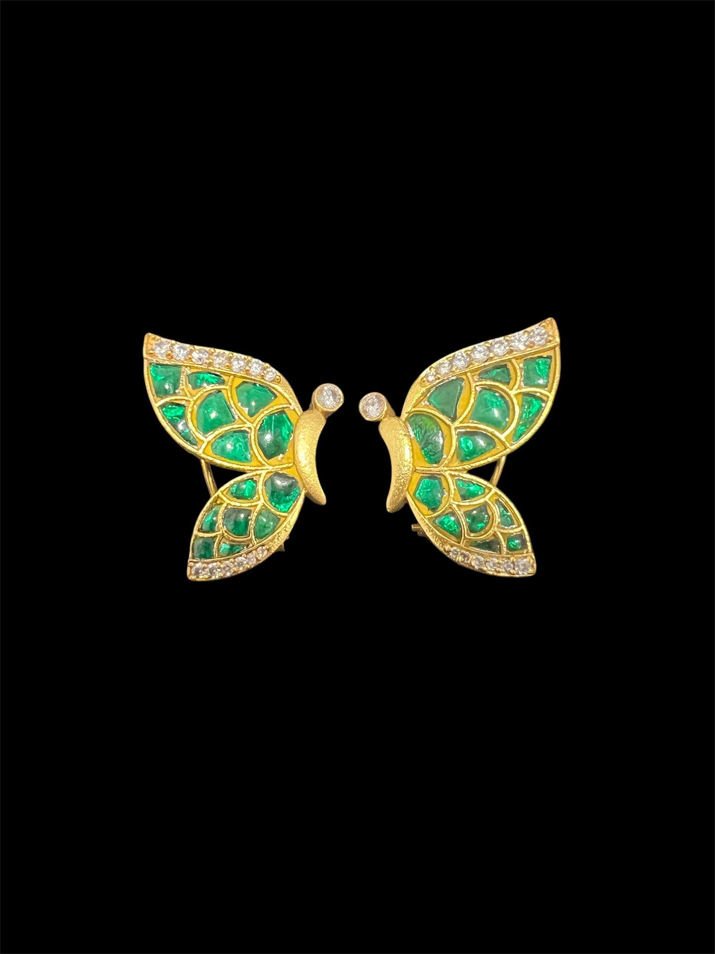 Jadau Kundan Butterfly Studs