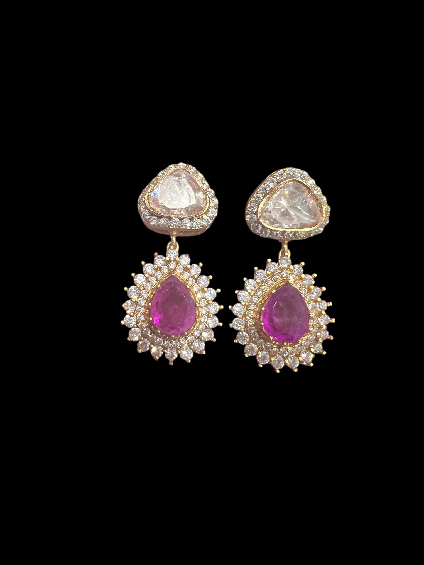 Moissanite Doublet Earrings