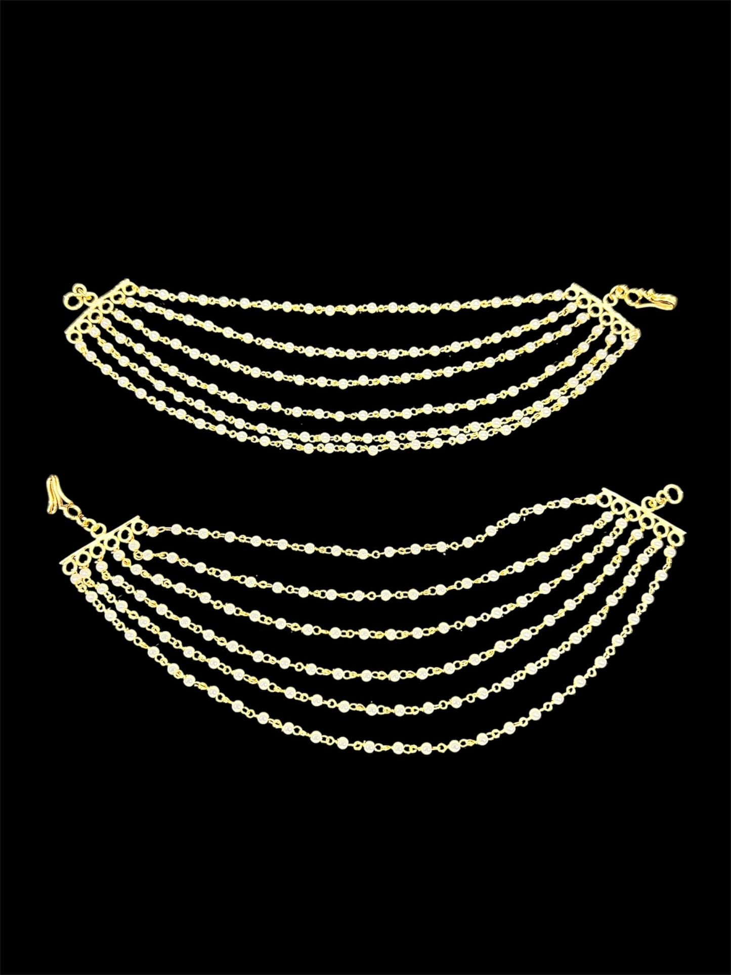 6 line champaswaralu / ear chain