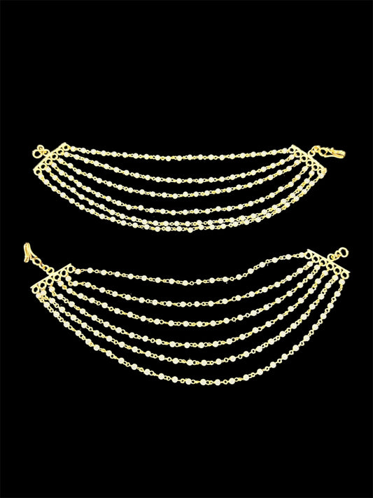 6 line champaswaralu / ear chain