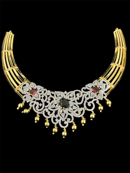 Diamond inspired Kante choker set