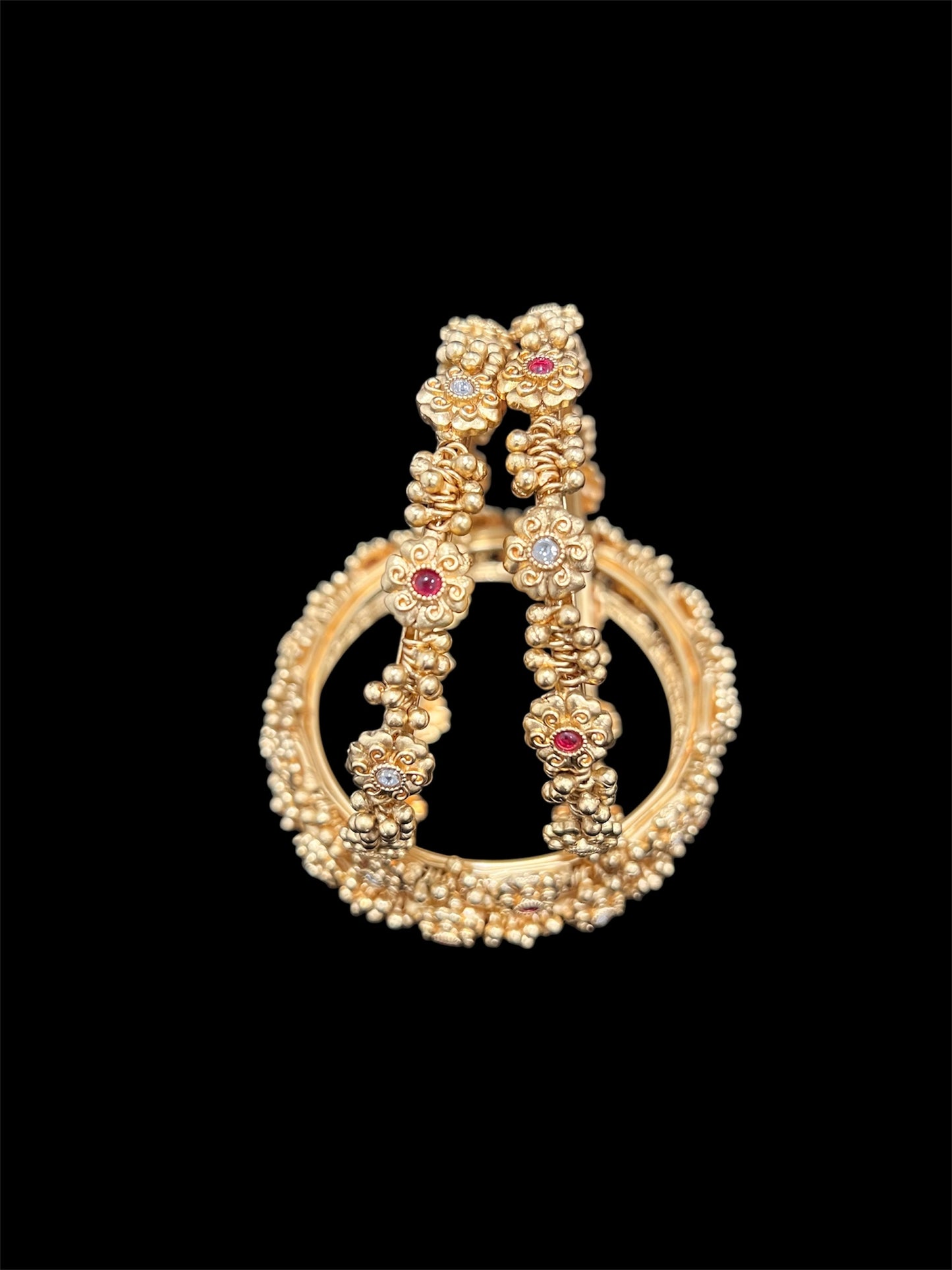 Matte gold finish bangles-2.8