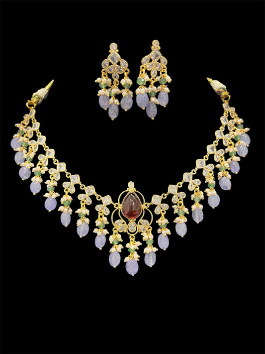 Uncuts style short necklace set