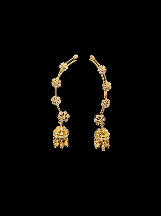 CZ ear cuffs jhumkas