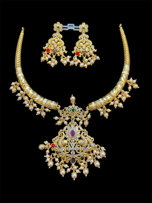 925 Silver Navratna Kante Set