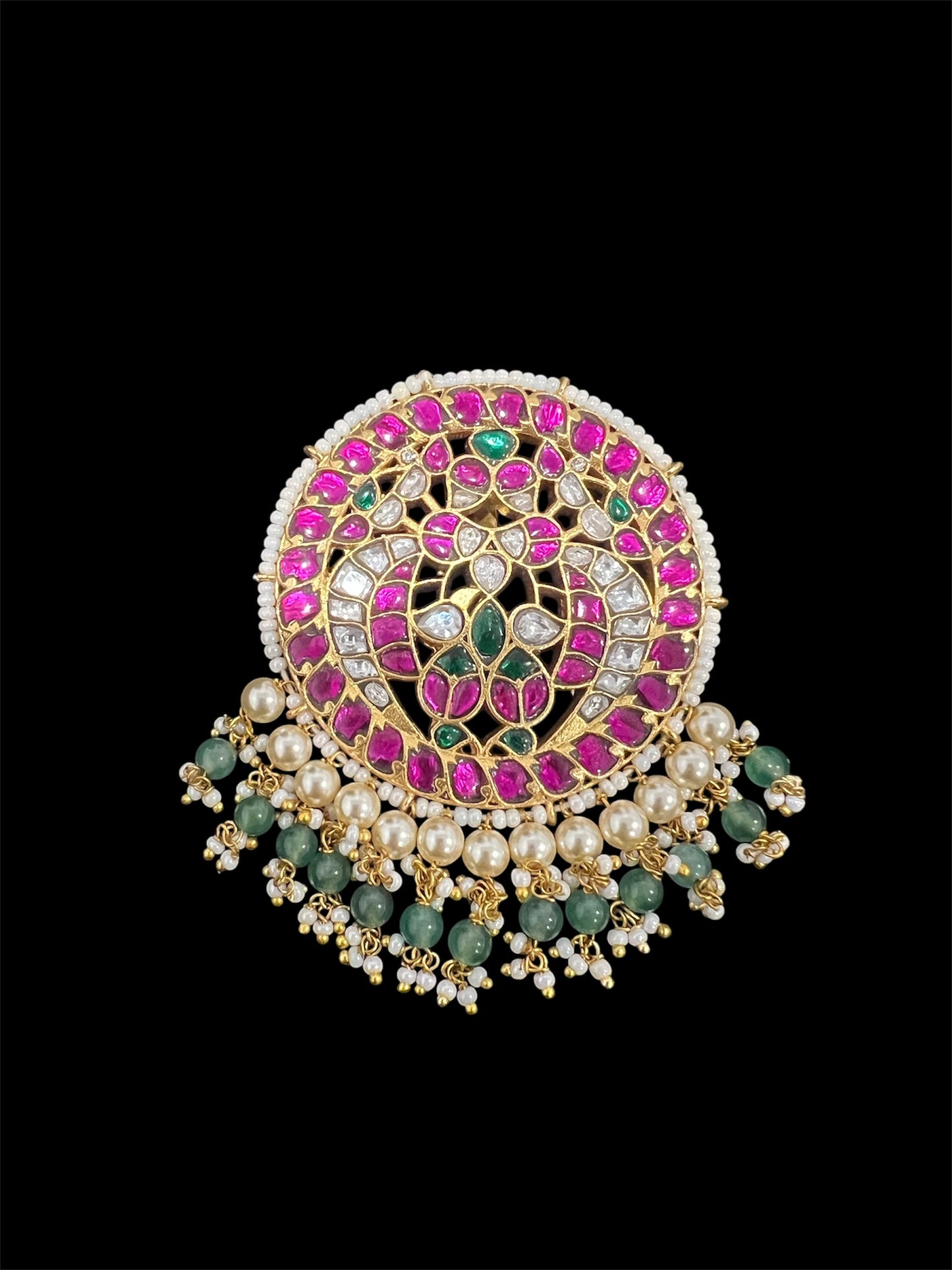 Peacock Jadau Kundan Pendant