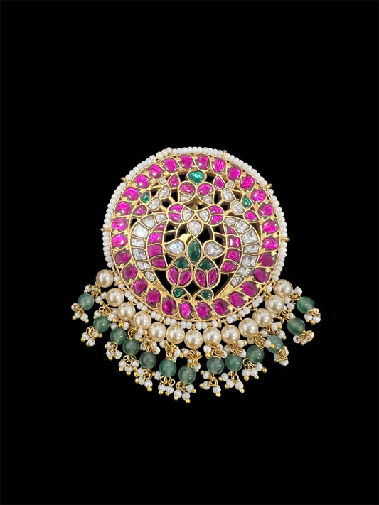 Peacock Jadau Kundan Pendant