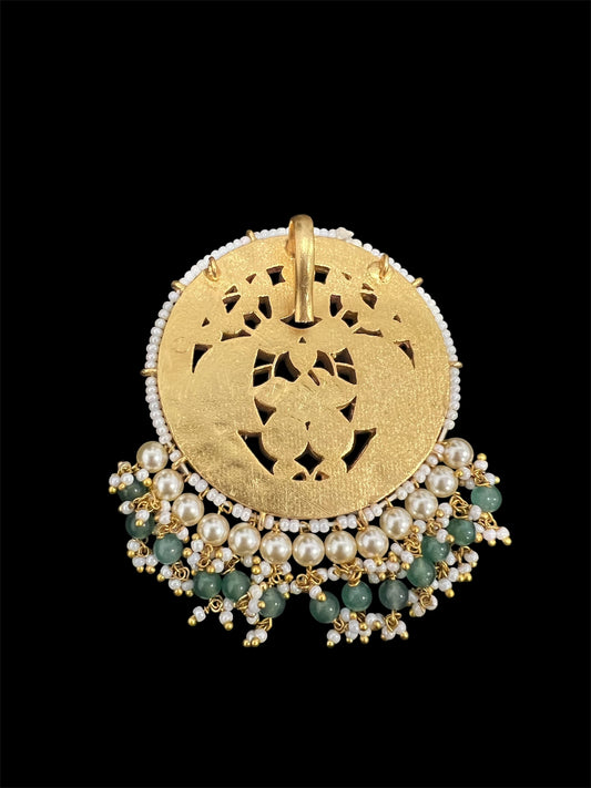 Peacock Jadau Kundan Pendant