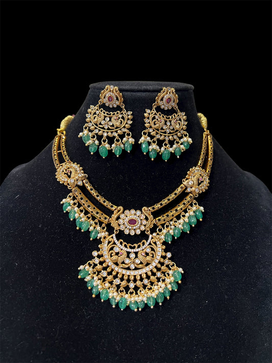 Mehendi Finish Choker Set