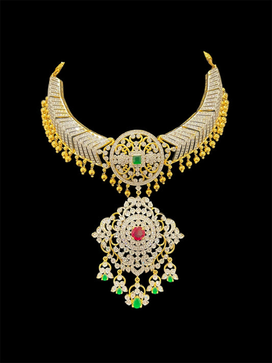 Diamond look Tussi Necklace set