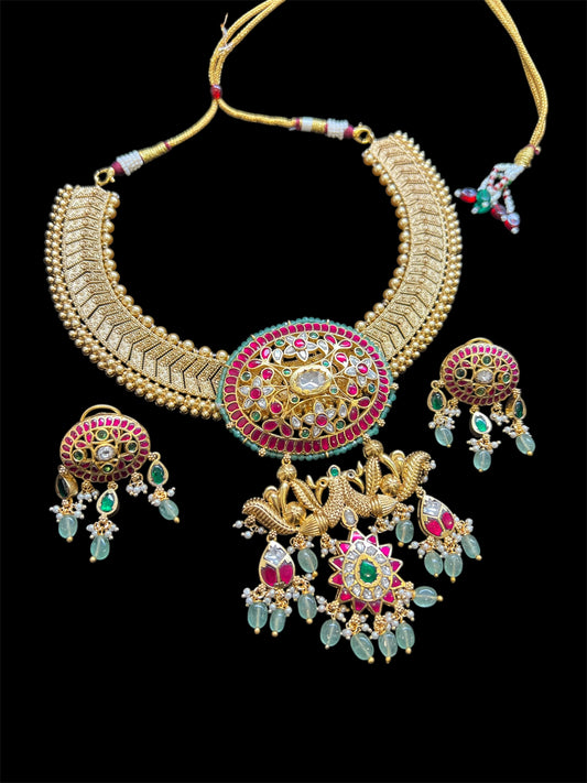 Jadau Kundan Haaram Set