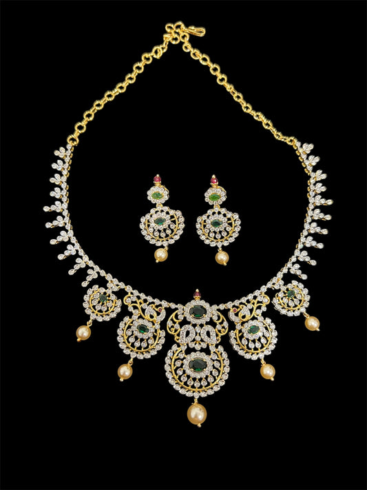 Diamond look Necklace set