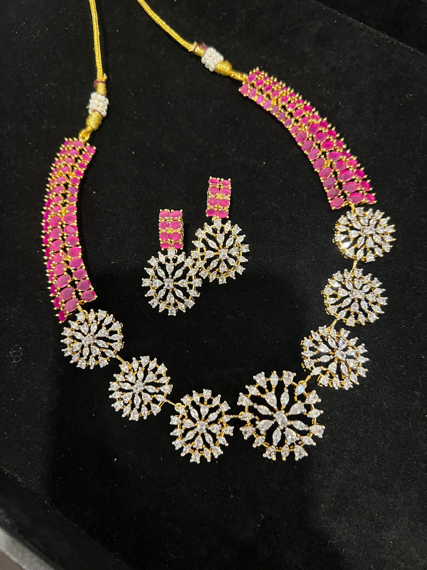 Kemp CZ short necklace set