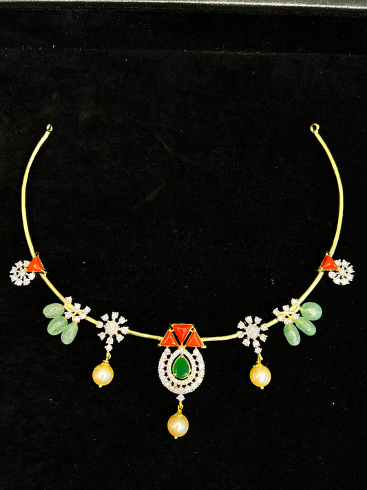 Kante necklace with earrings