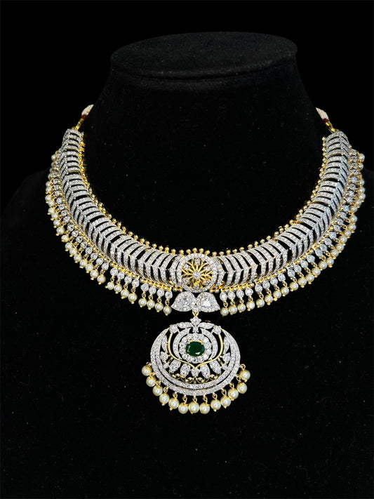 Diamond inspired Tussi necklace
