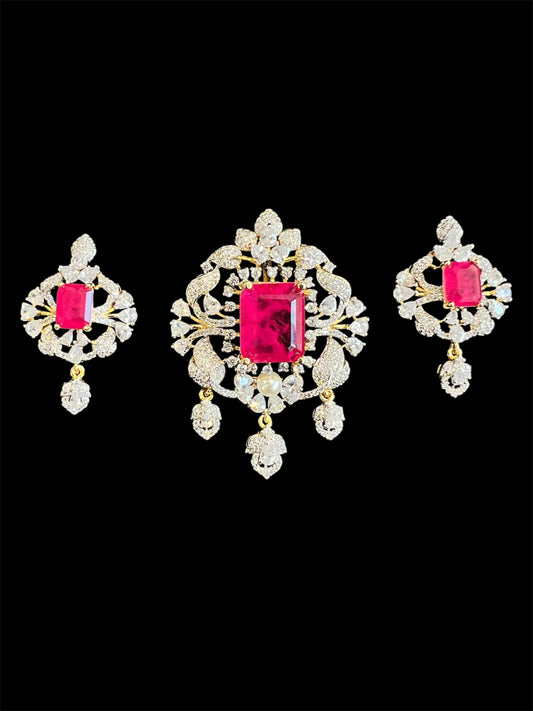 Diamond Inspired Pendant Set