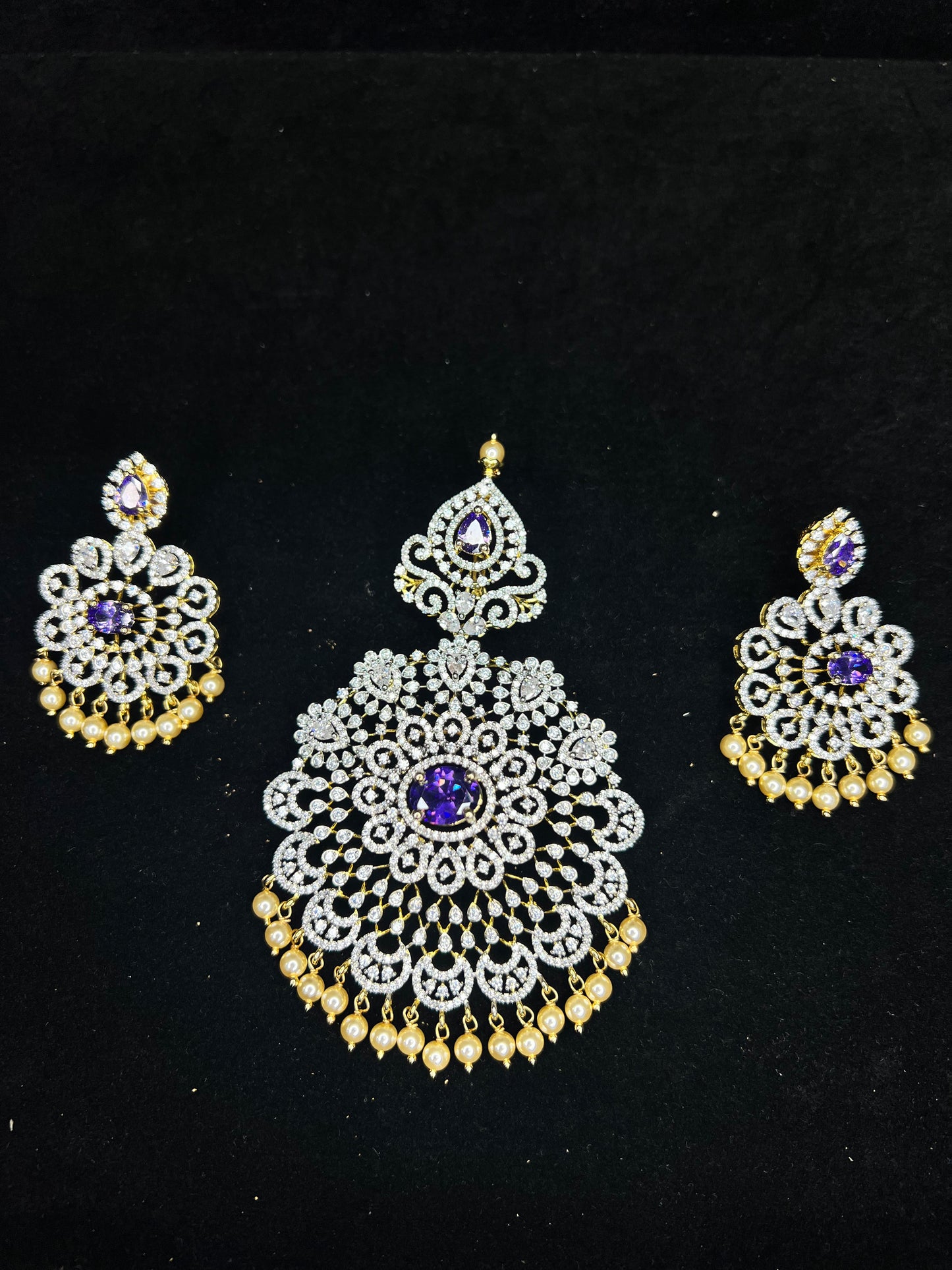 Statement CZ Pendant Sets