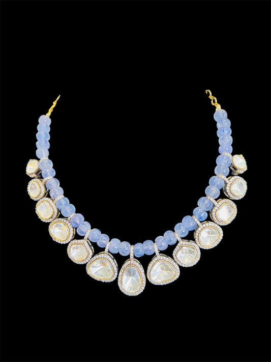 Tanzanite polki necklace