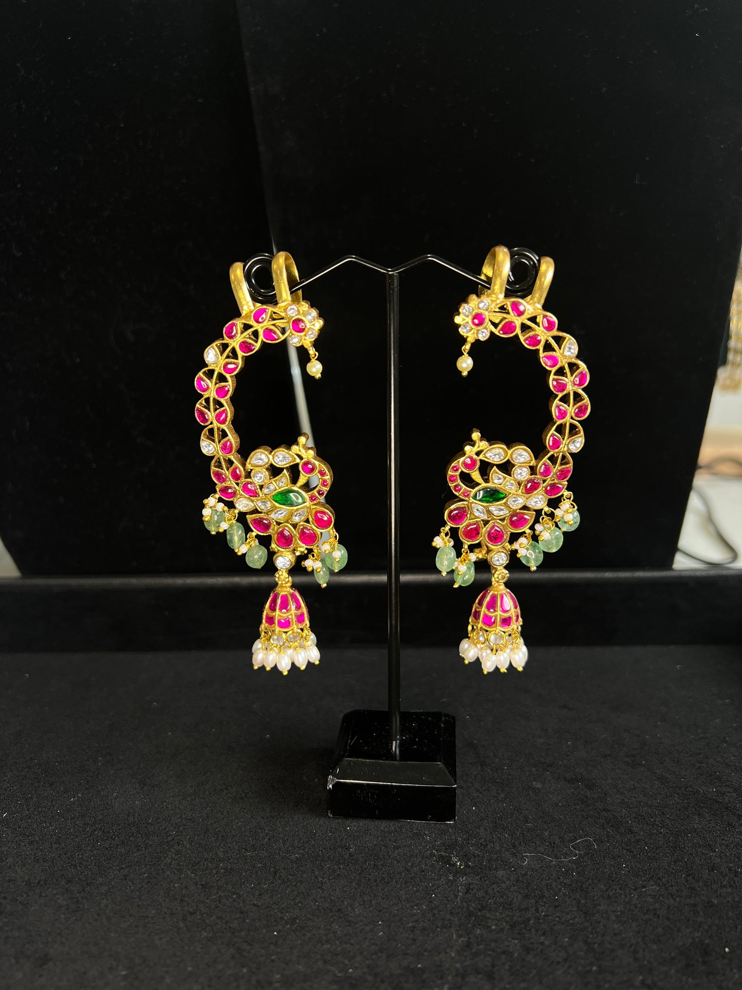 Kundan Ear Cuffs with Jhumka