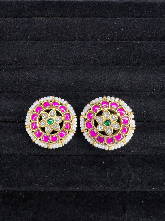 Jadau Kundan studs