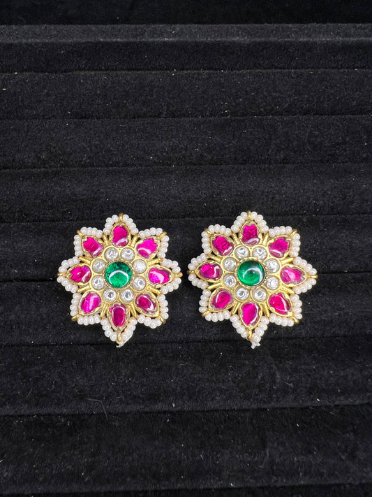 Jadau Kundan studs