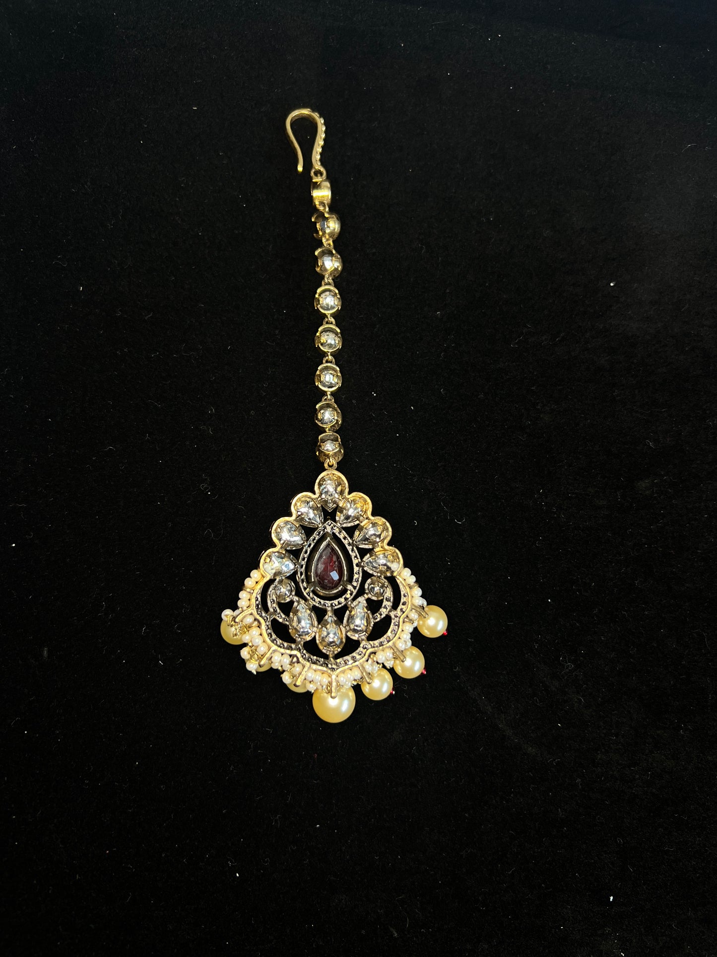 Polki Kundan Victorian Maangtikka