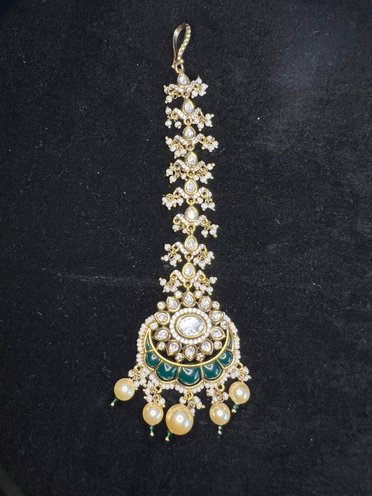 Polki Kundan Victorian Maangtikka