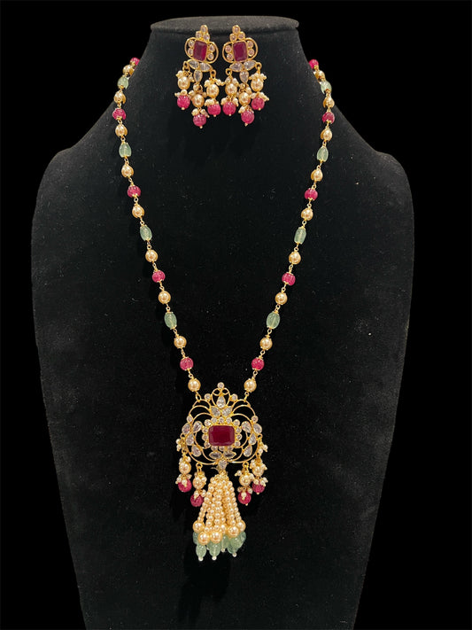 Gold Replica Nakshi Beads Mala