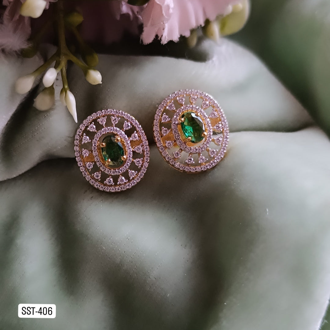 92.5 Silver Elegant Oval earrings