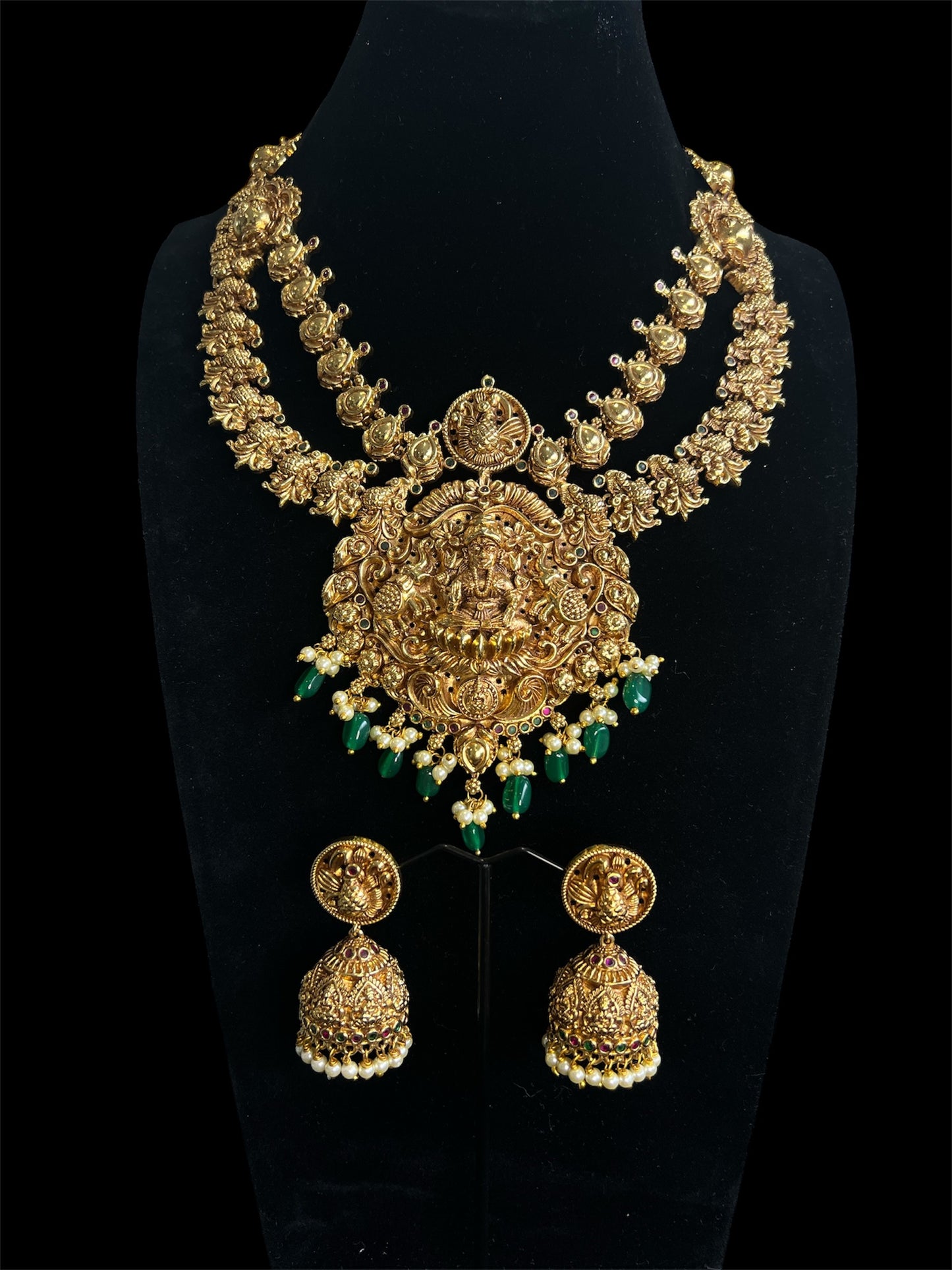 Lakshmi Devi Nakshi 2 Step Necklace