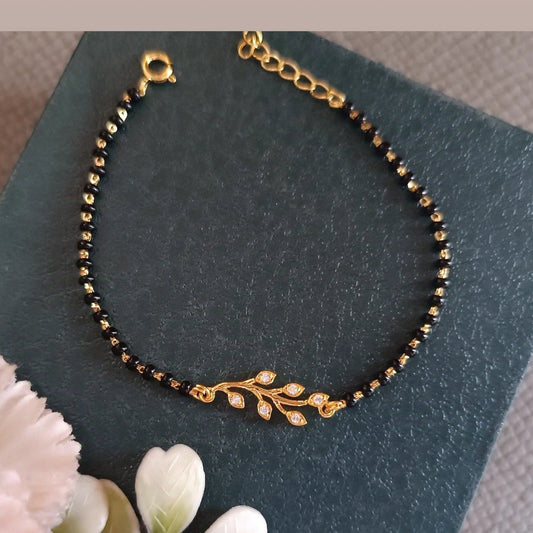 925 Silver Bracelet Leaf Design - PREORDER