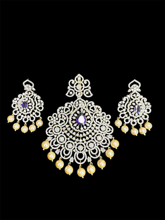 Statement CZ Pendant set