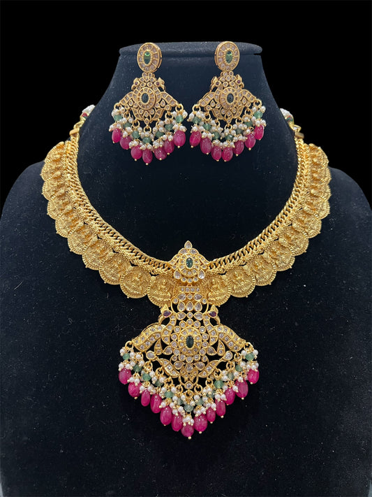 Nakshi Kasumala short necklace set