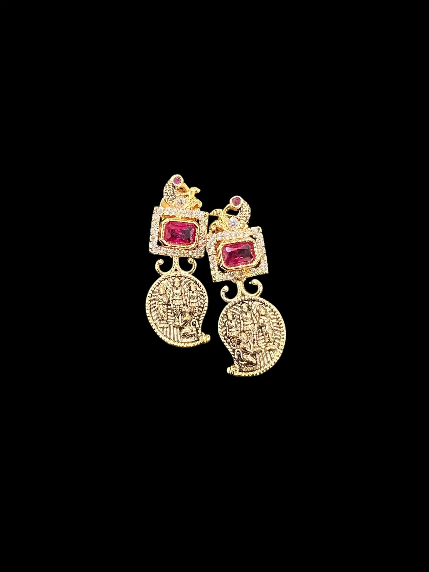 Ramparivar mango mala in kemp stones