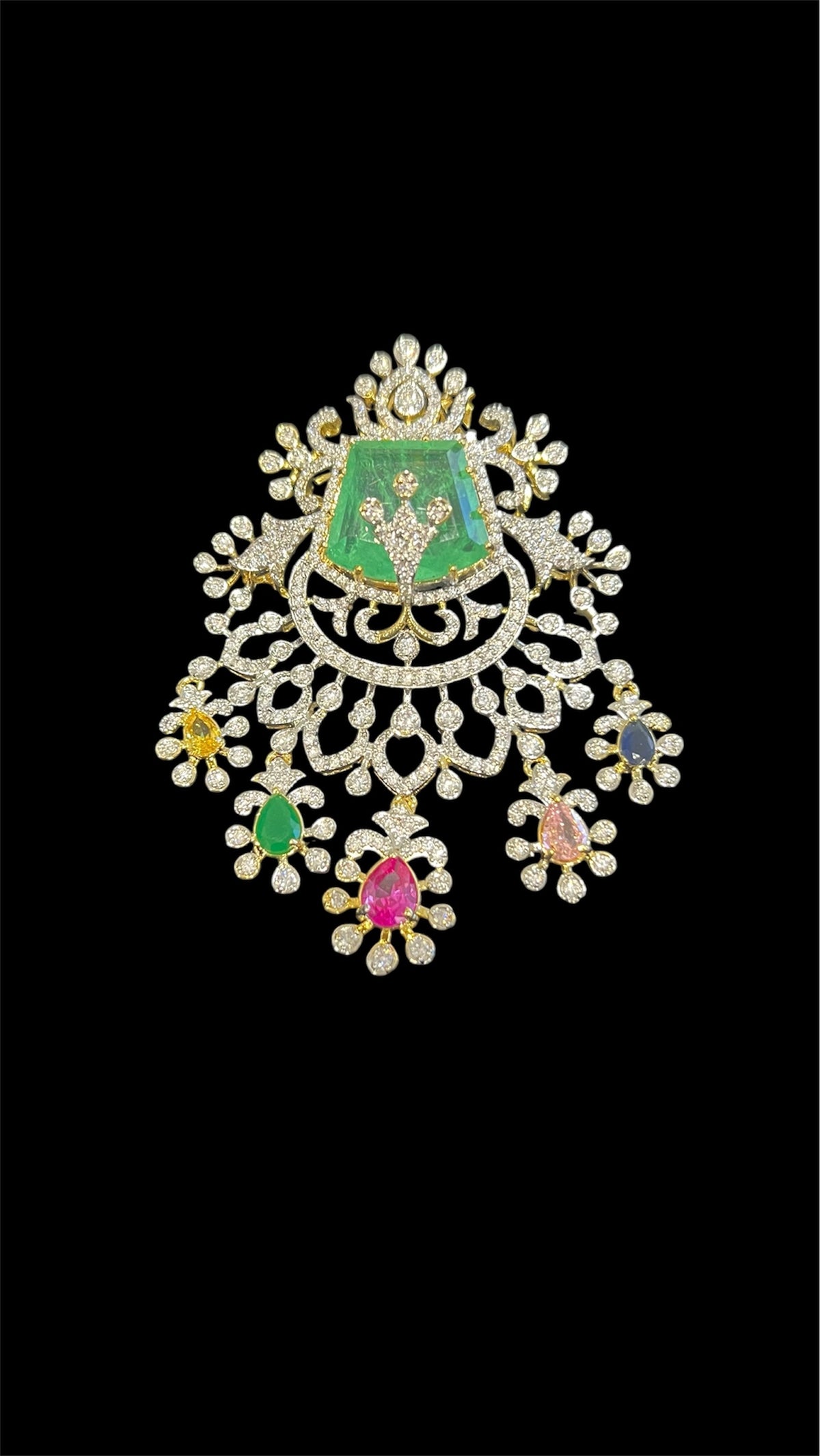 Diamond look Pendant Set