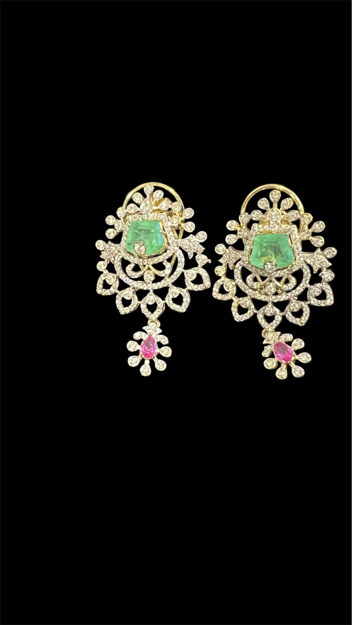 Diamond look Pendant Set