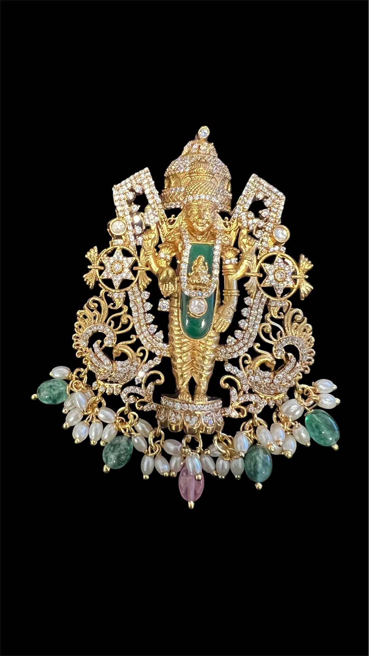 Lord Balaji Pendant Set