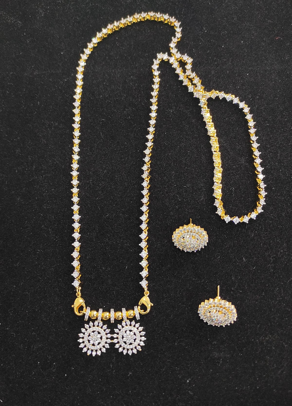 Solitaire Thali Chain with Studs