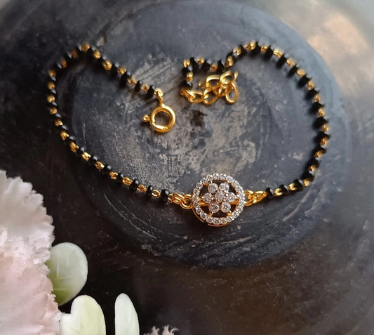 925 Silver Bracelet with flower charm - PREORDER